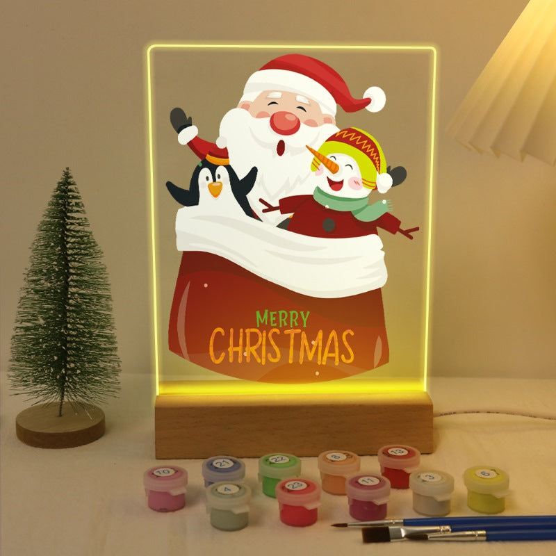 Merry Christmas | Paint by Numbers Lamp