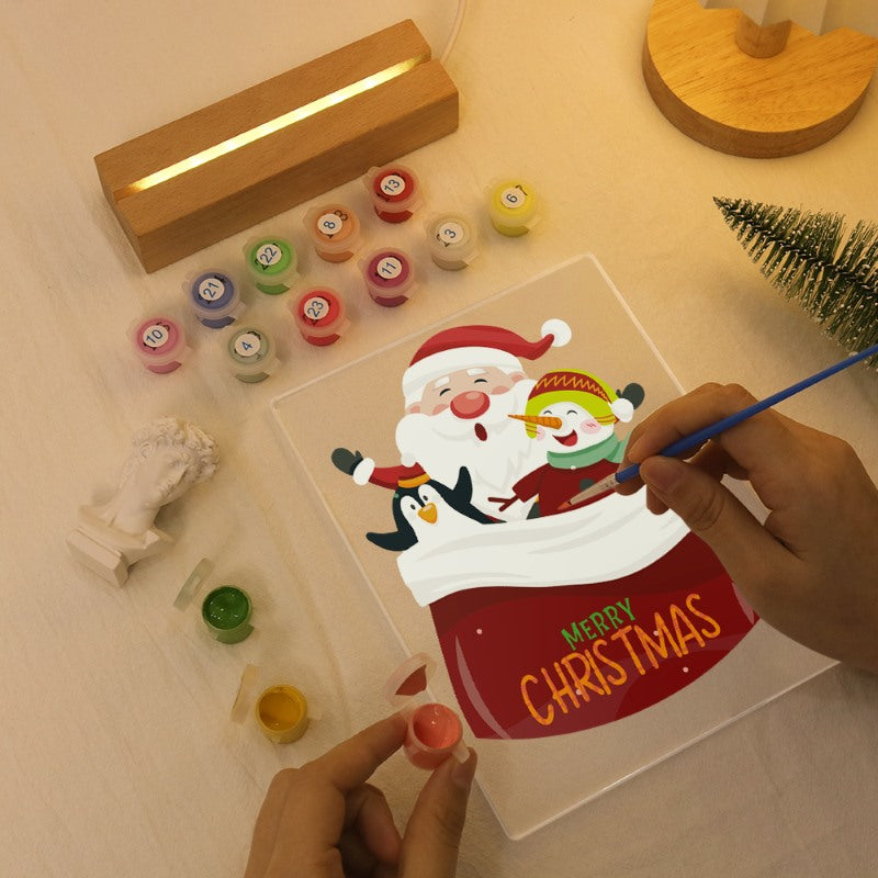 Merry Christmas | Paint by Numbers Lamp