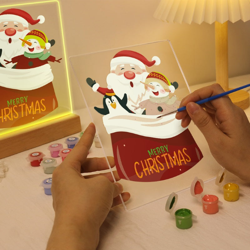 Merry Christmas | Paint by Numbers Lamp