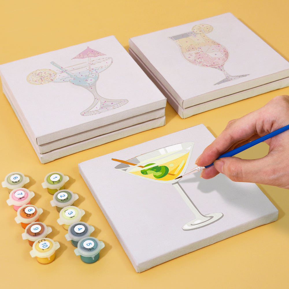 6 Mini Paintings | Cocktail Set