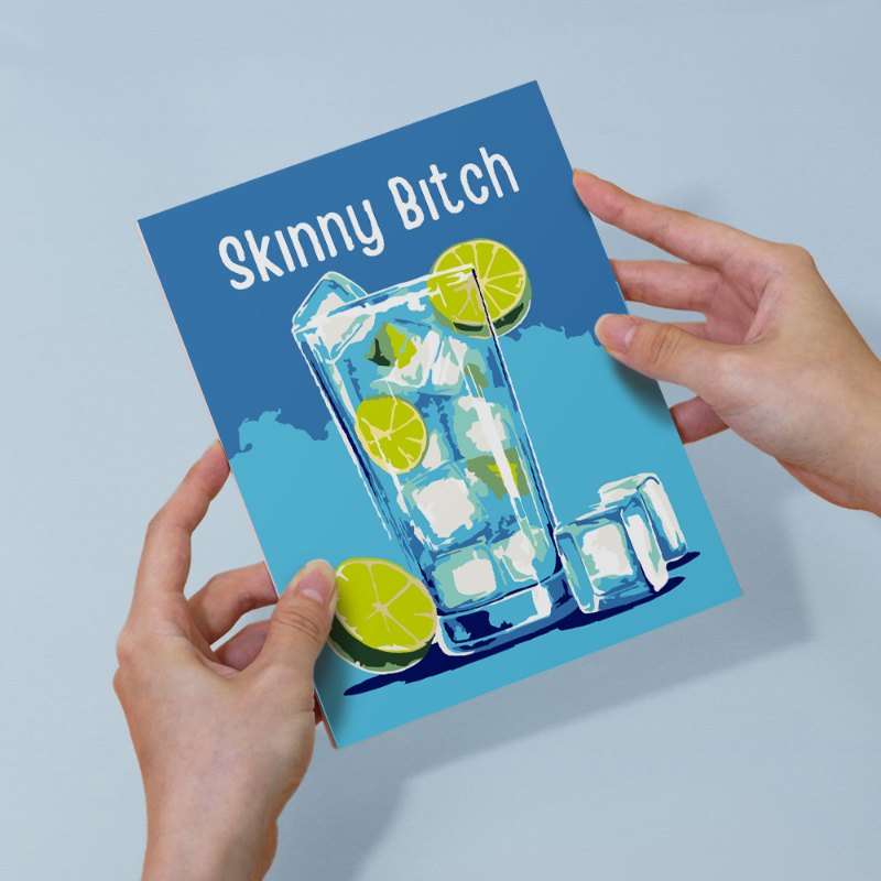 6 Mini Paintings | Happy Hour Cocktail Set