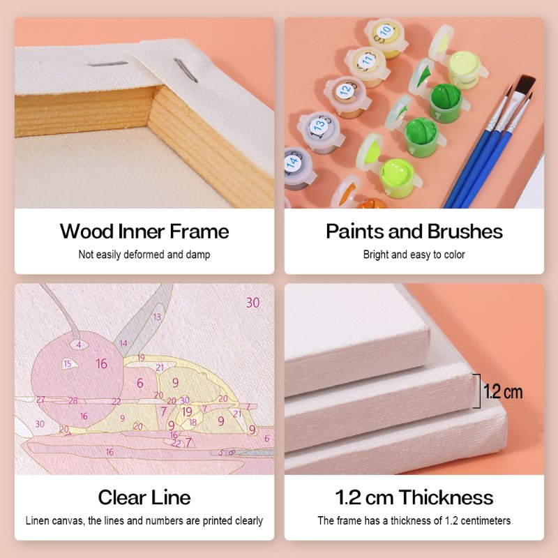 6 Mini Paintings | Fancy Cocktail Set