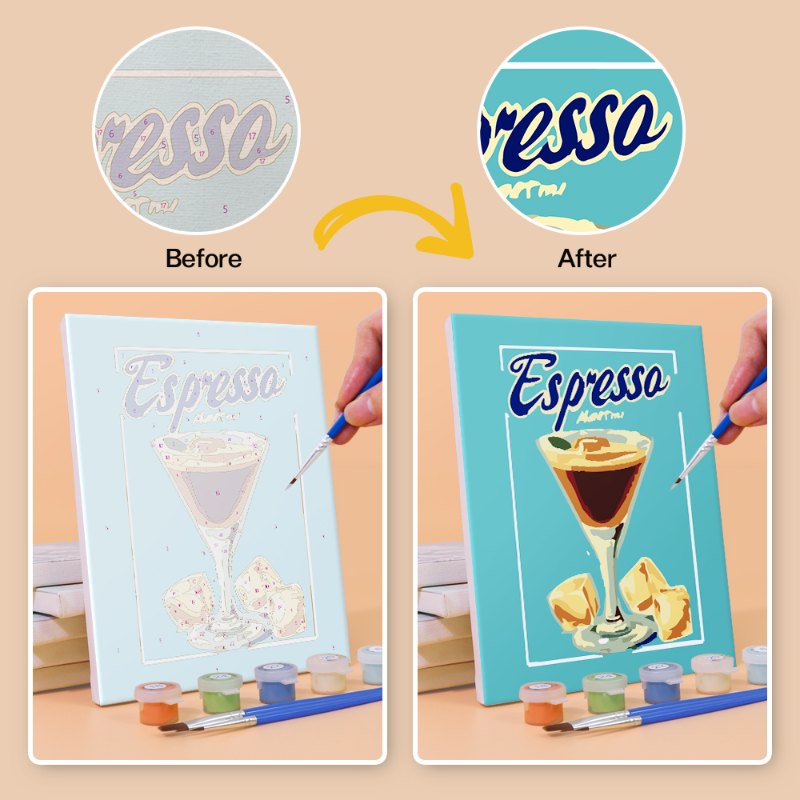 6 Mini Paintings | Gorgeous Cocktail Set