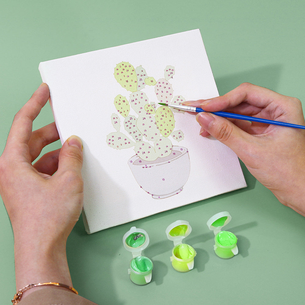 9 Mini Paintings | Indoor Plants Set