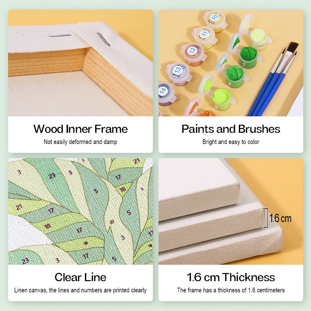 9 Mini Paintings | Indoor Plants Set