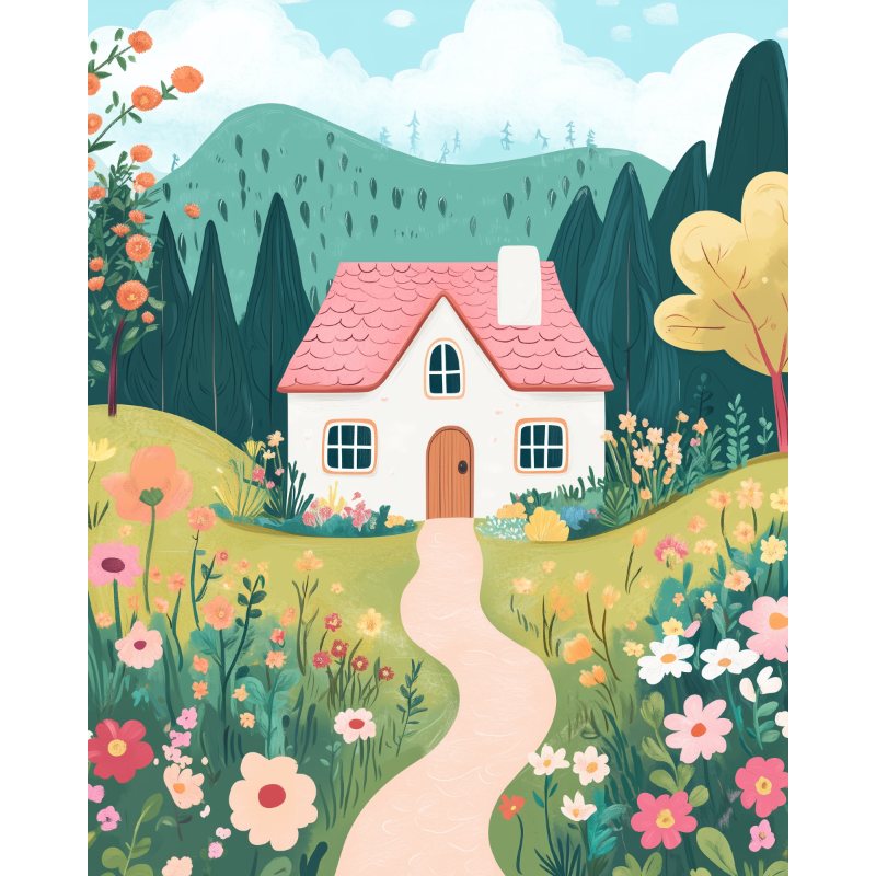 Colorful House | Paint by Numbers