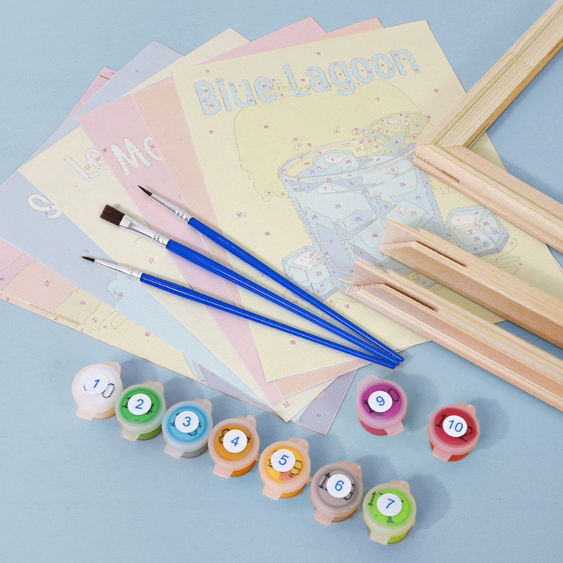 6 Mini Paintings | Happy Hour Cocktail Set