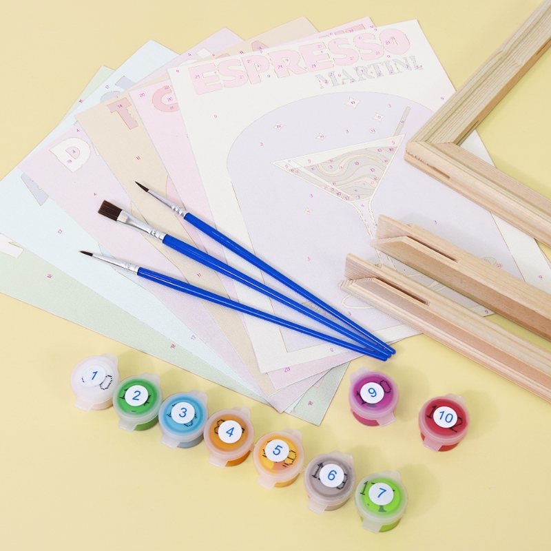 6 Mini Paintings | Sip & Paint Cocktail Set