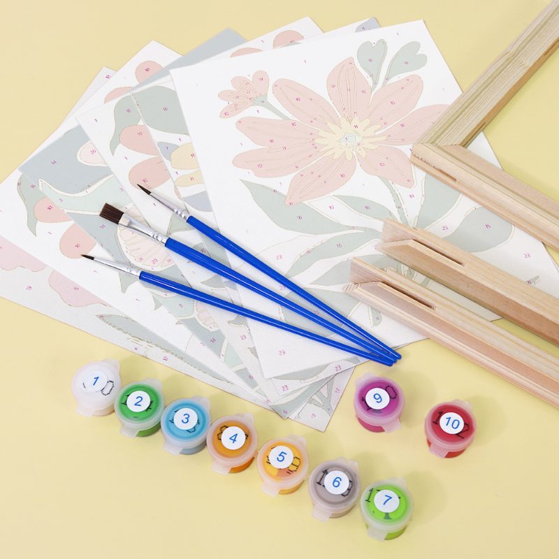 6 Mini Paintings | Gorgeous Flower Set