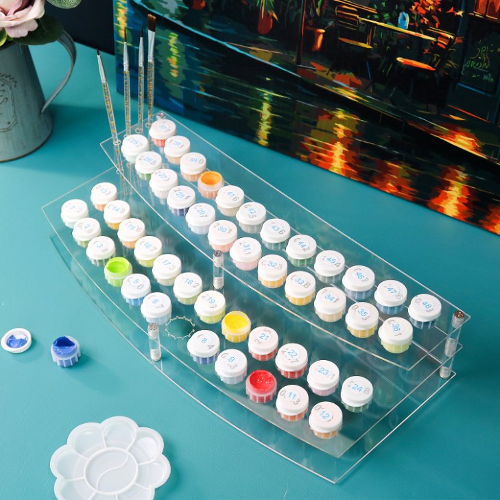 Paint & Brush Holder | Paint by Numbers