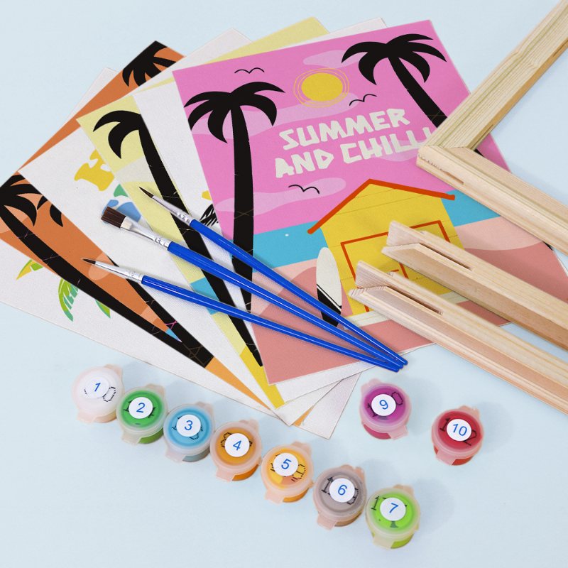 6 Mini Paintings | Summer Set