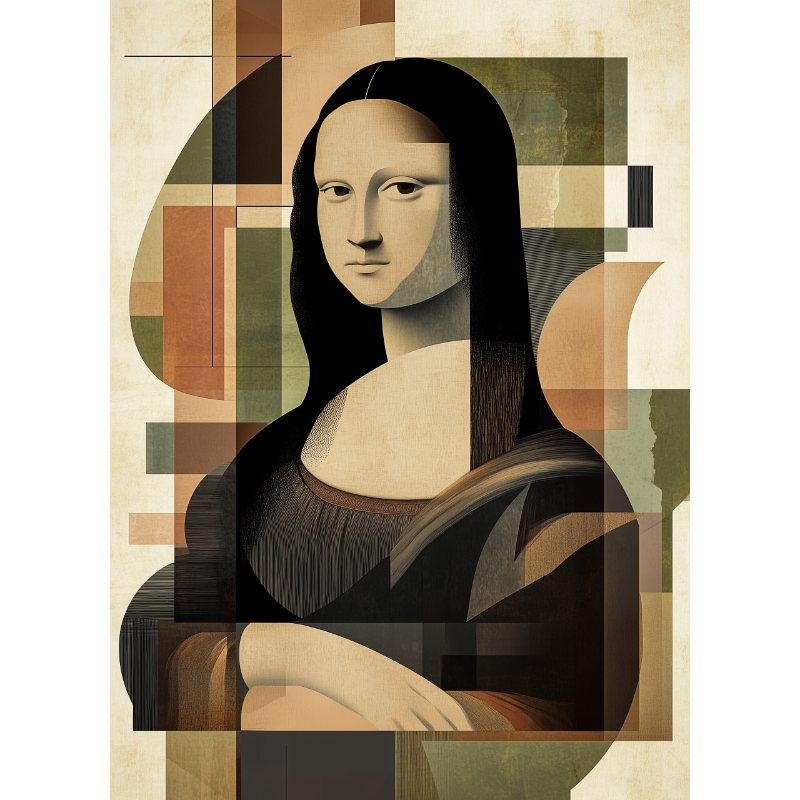 Abstract Mona Lisa | Paint by Numbers