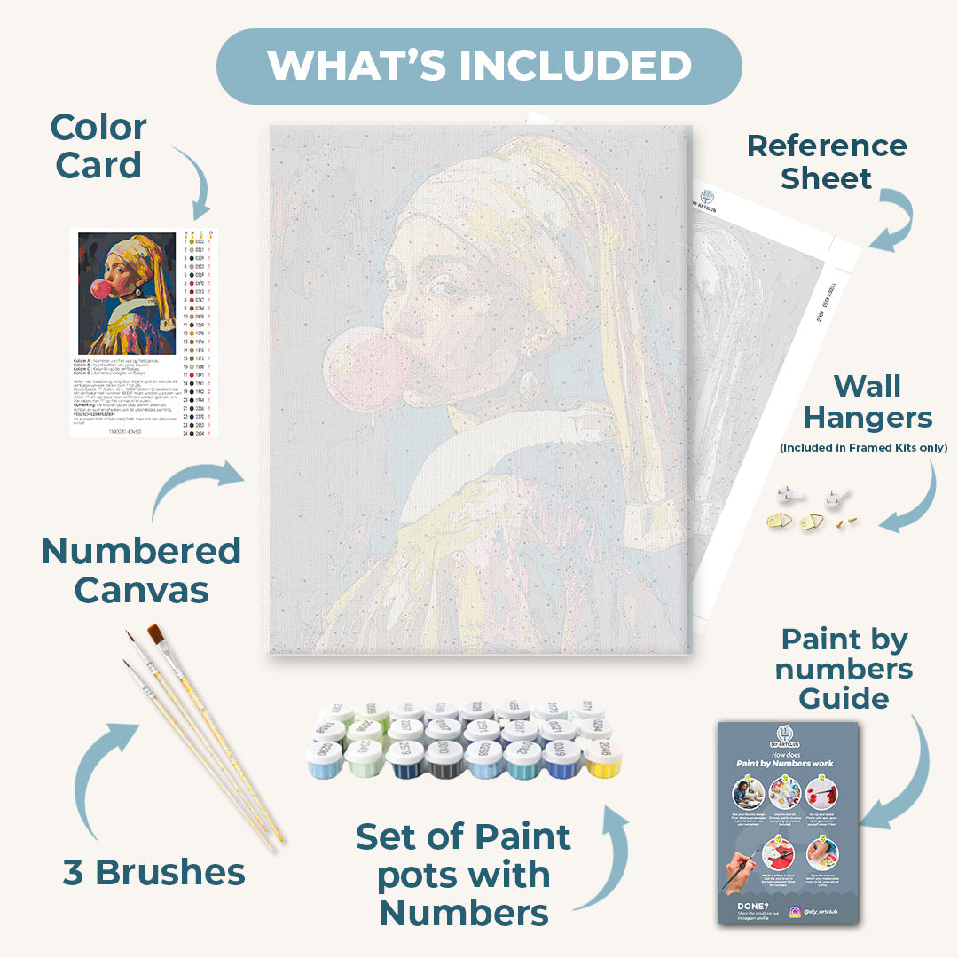 Girl with a Pearl Earring | Paint by Numbers
