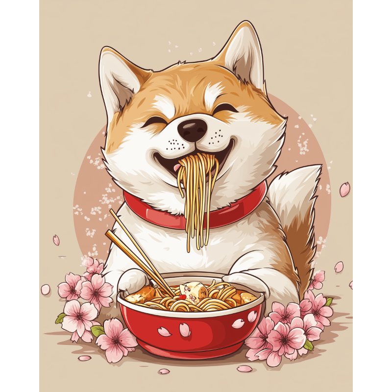 Japanese Shiba Inu | Paint by Numbers