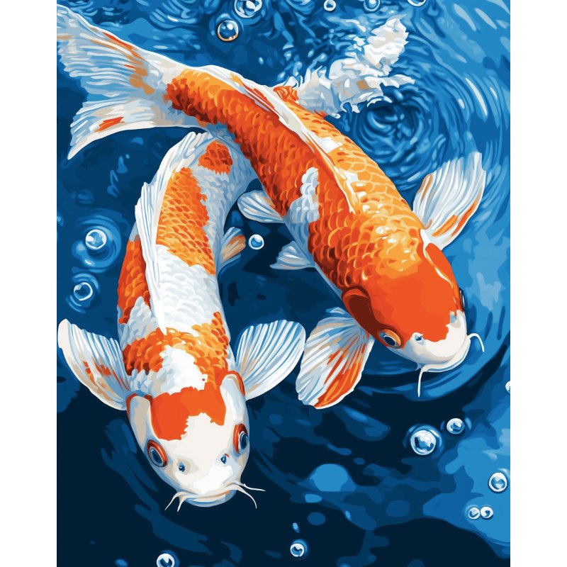 Traditional Koi Fish | Paint by Numbers