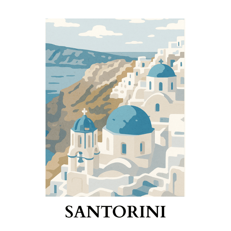 Santorini | Paint by Numbers