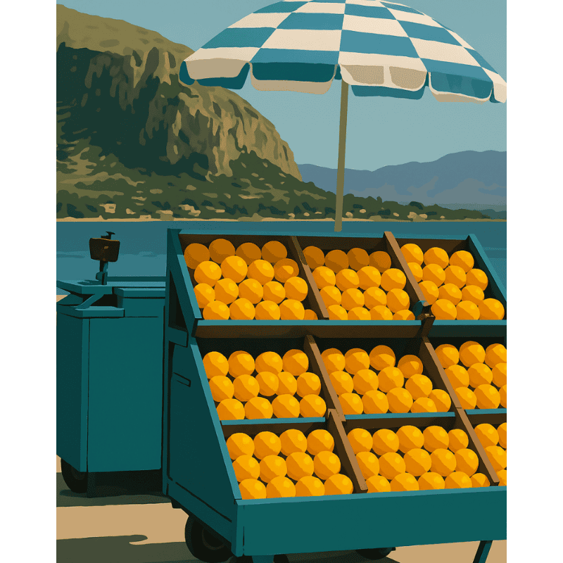 Lemon Stand | Paint by Numbers