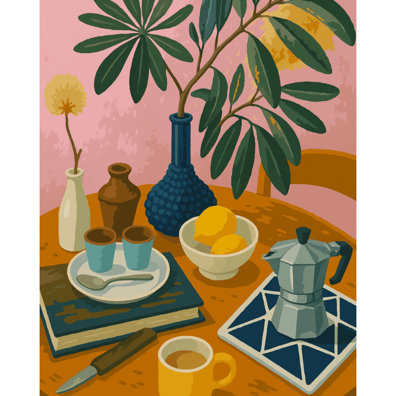 Lemons & Espresso | Paint by Numbers