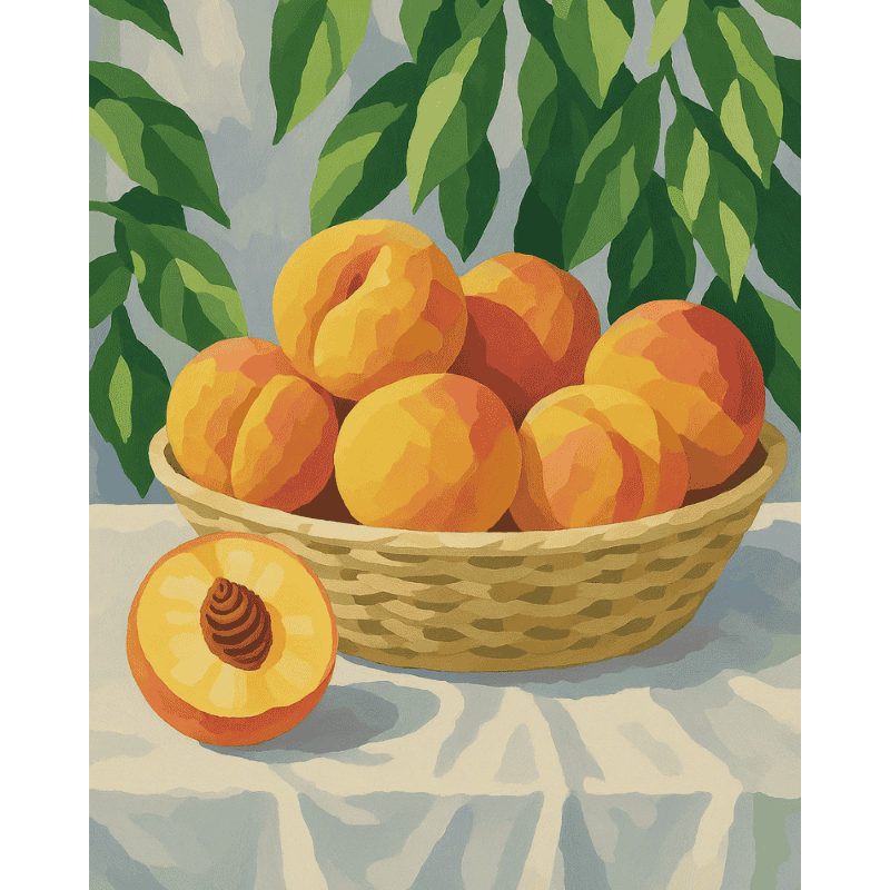 Peach Basket | Paint by Numbers