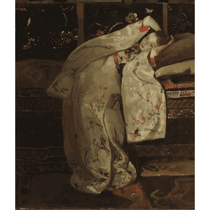 Girl in a White Kimono | Paint by Numbers