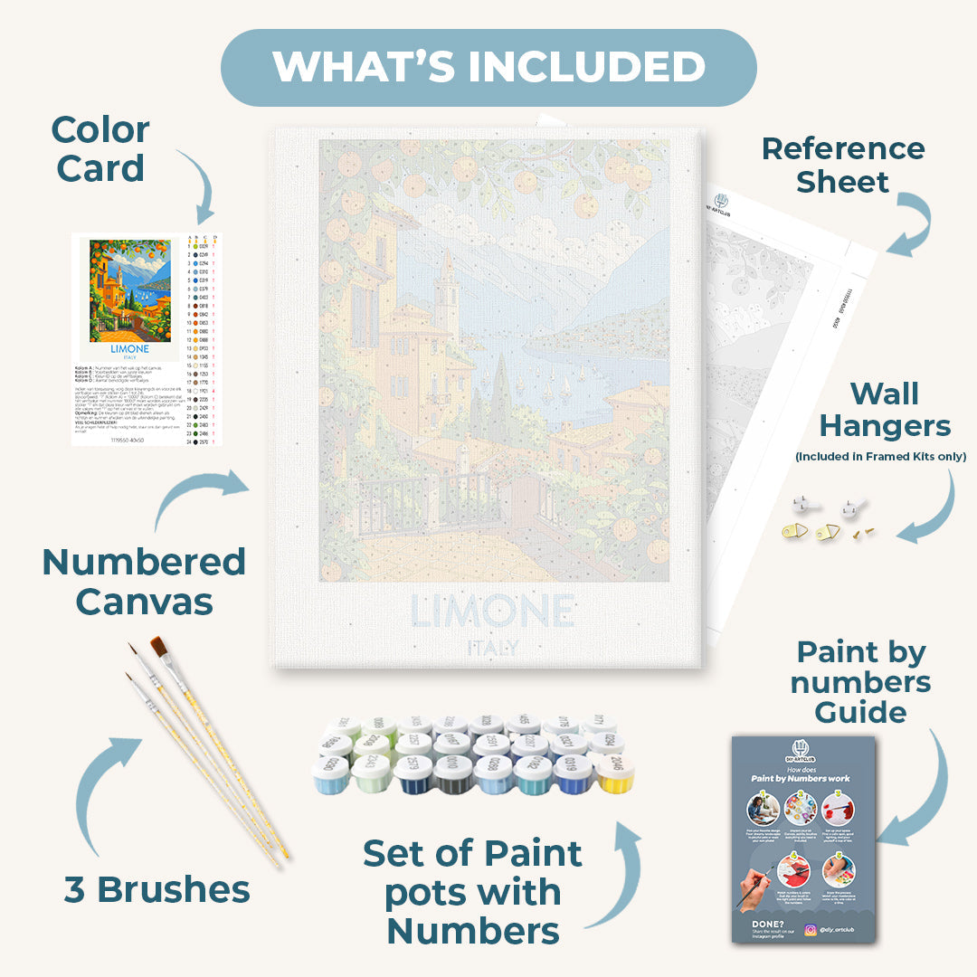 Limone Italy | Paint by Numbers