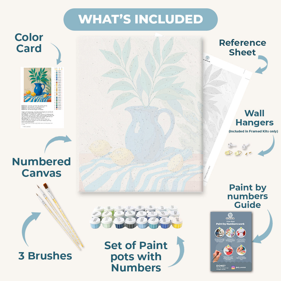 Lemons & Leafs | Paint by Numbers