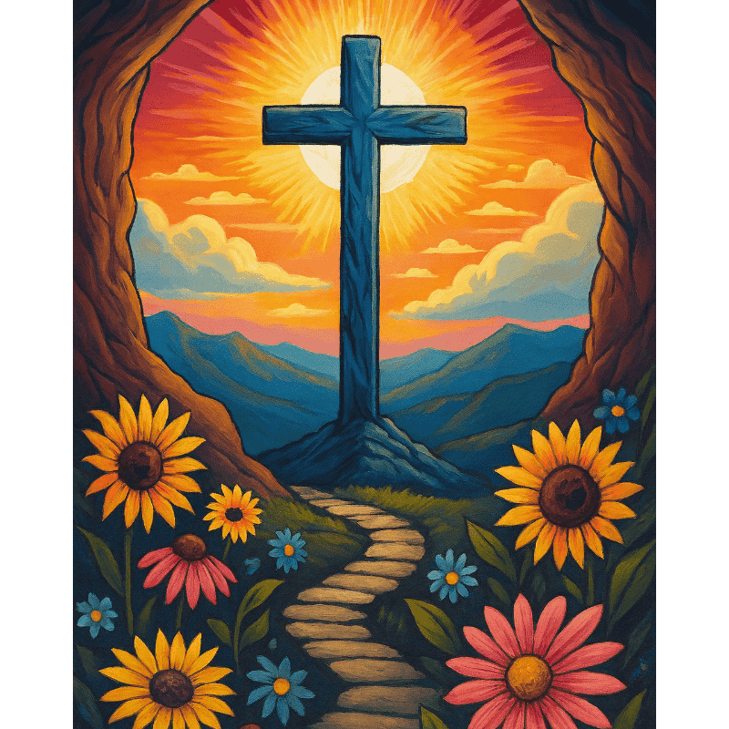 Shining Cross | Paint by Numbers