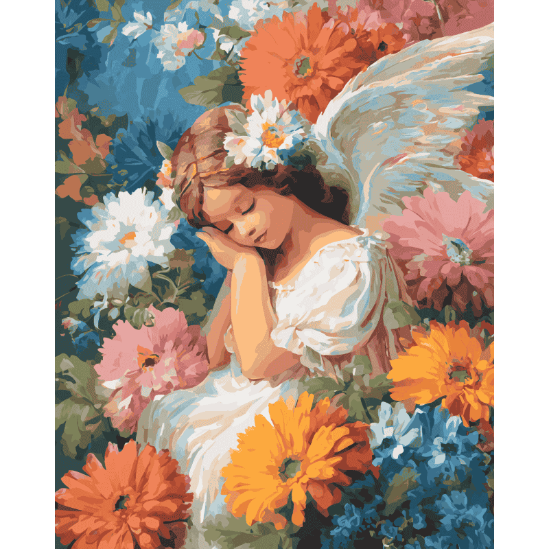 Flower Angel | Paint by Numbers