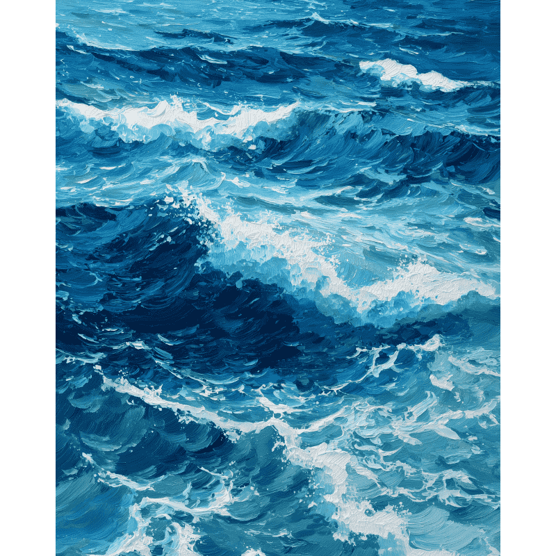 Into the Waves | Paint by Numbers