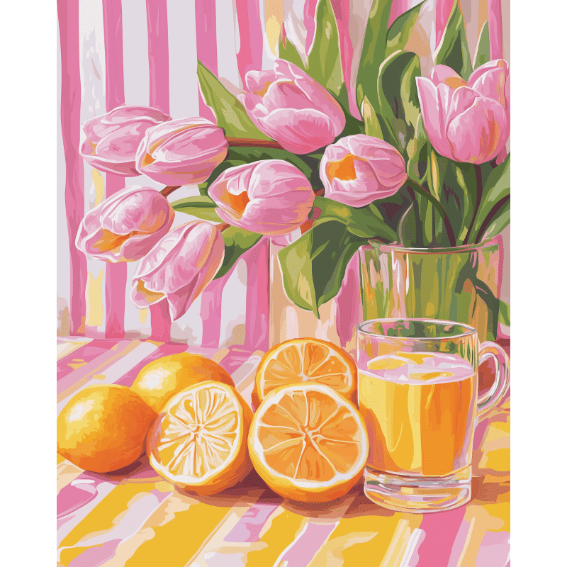 Juicy Tulips | Paint by Numbers