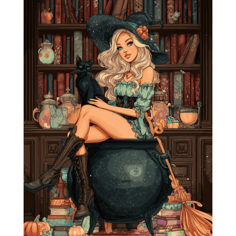 Potion Witch | Paint by Numbers