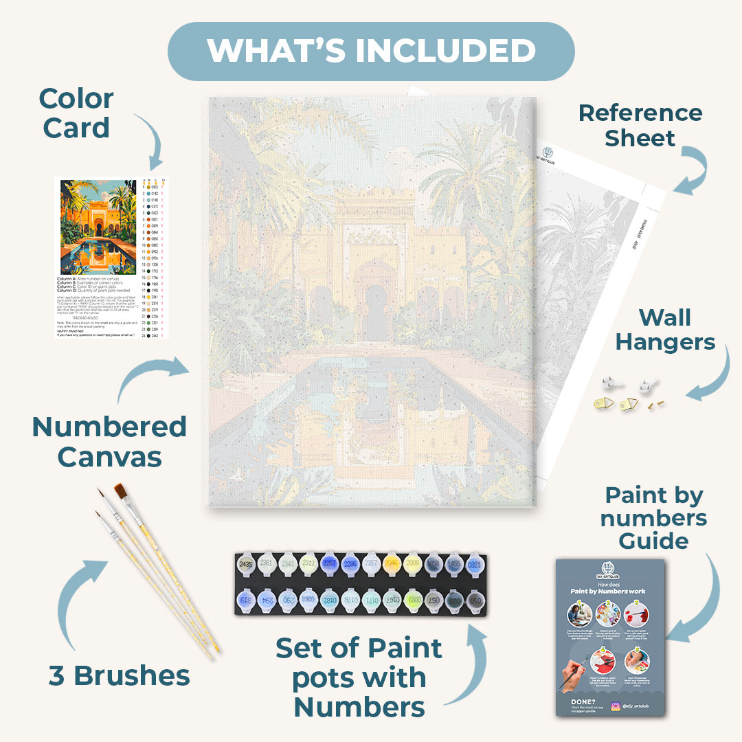 Reflections of Marrakech | Paint by Numbers