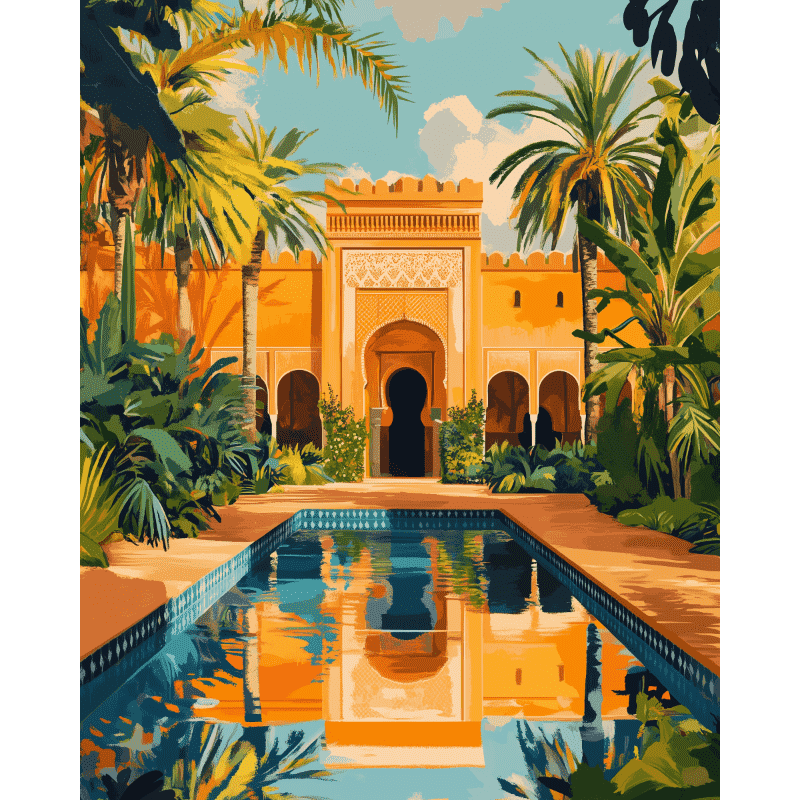 Reflections of Marrakech | Paint by Numbers