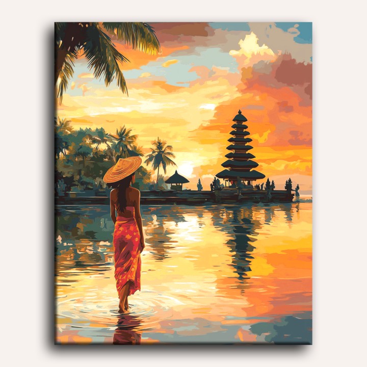 Sunset in Bali | Paint by Numbers
