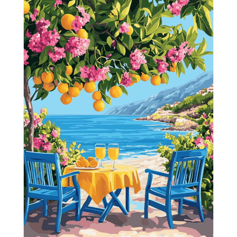 Citrus by the Sea | Paint by Numbers