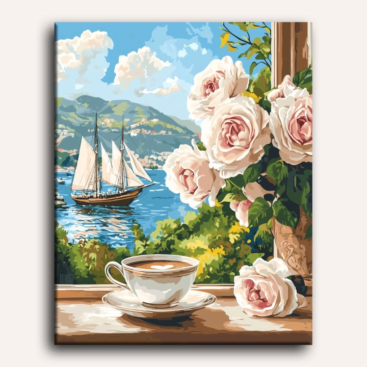 Coffee at the Window | Paint by Numbers