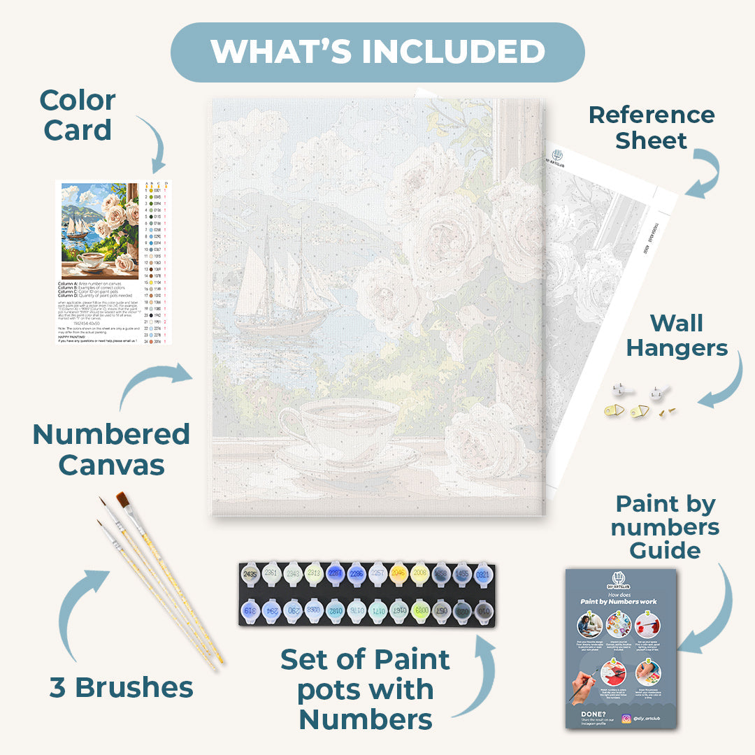 Coffee at the Window | Paint by Numbers