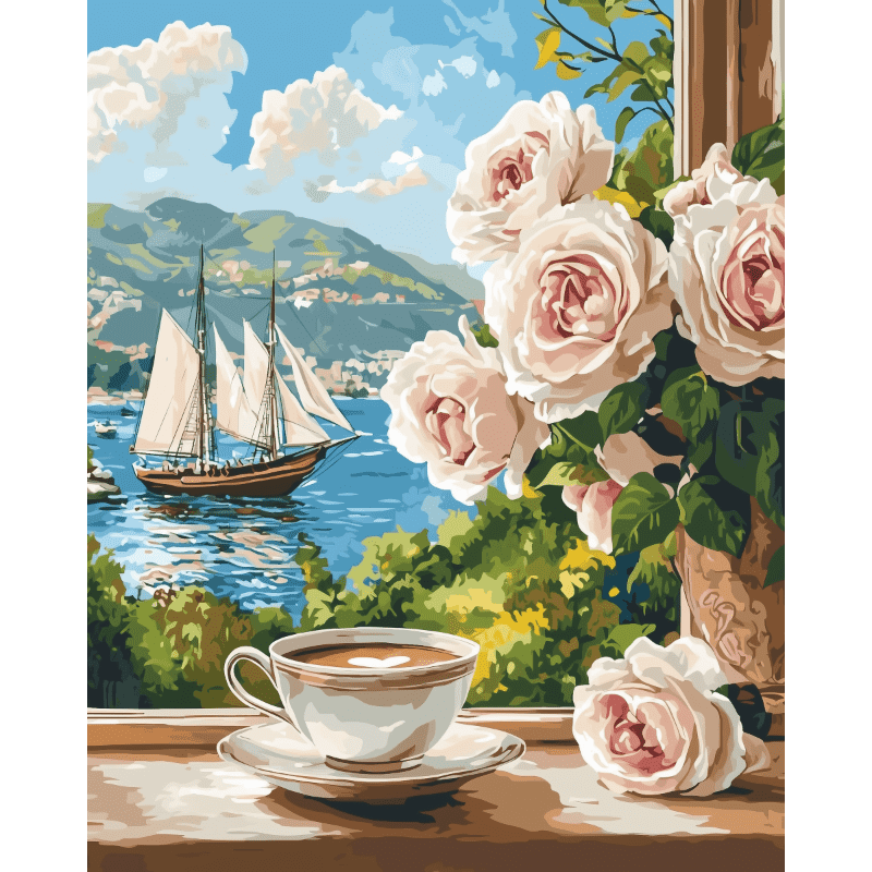 Coffee at the Window | Paint by Numbers