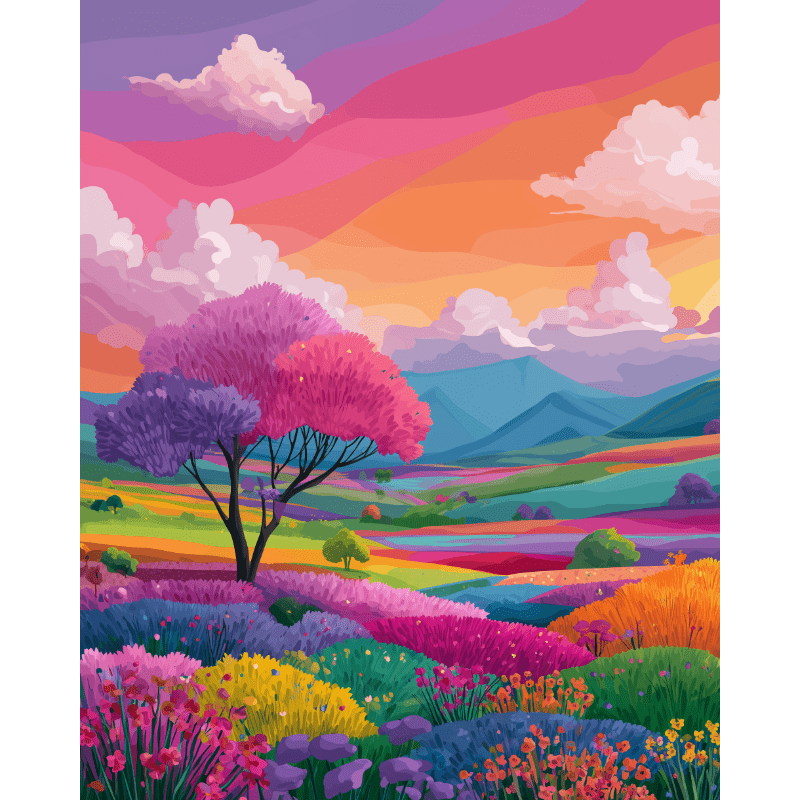 Vibrant Landscape | Paint by Numbers