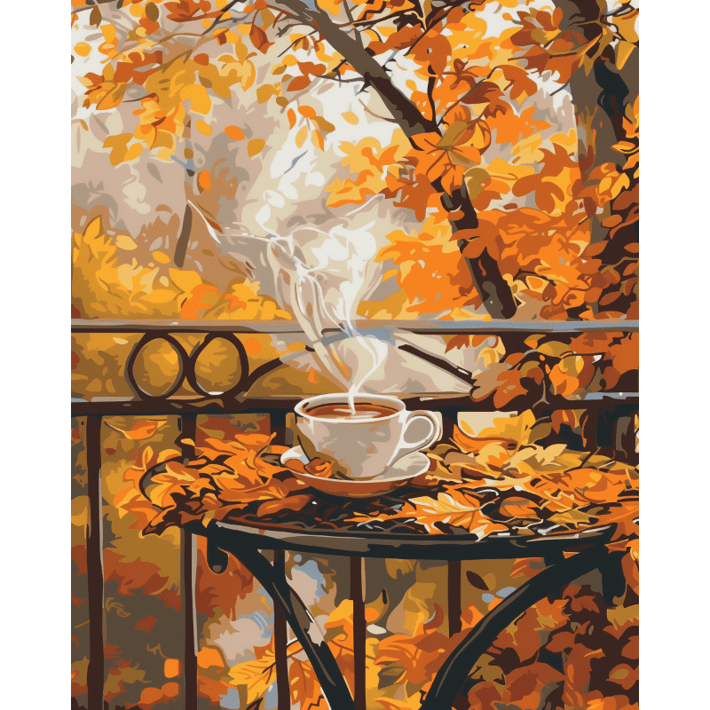 A Steaming Cup | Paint by Numbers
