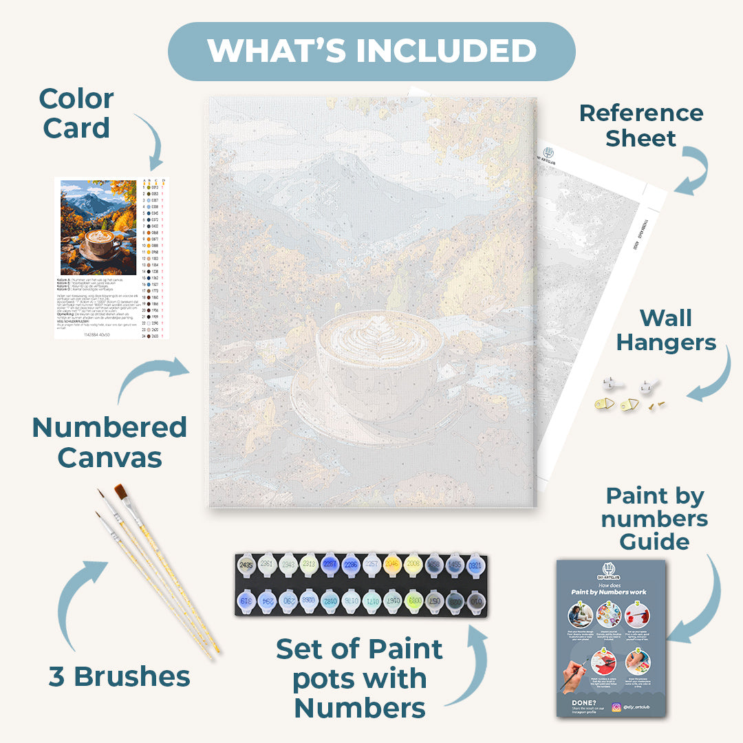 Coffee in the Alps | Paint by Numbers