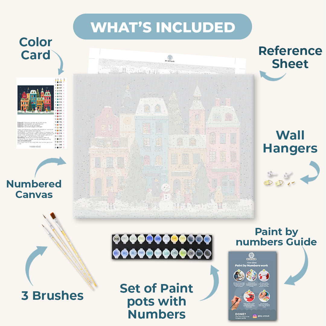 Snowy Games | Paint by Numbers