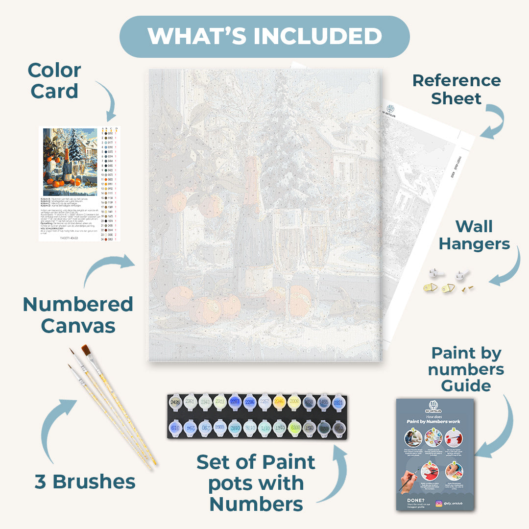 Christmas Champagne | Paint by Numbers