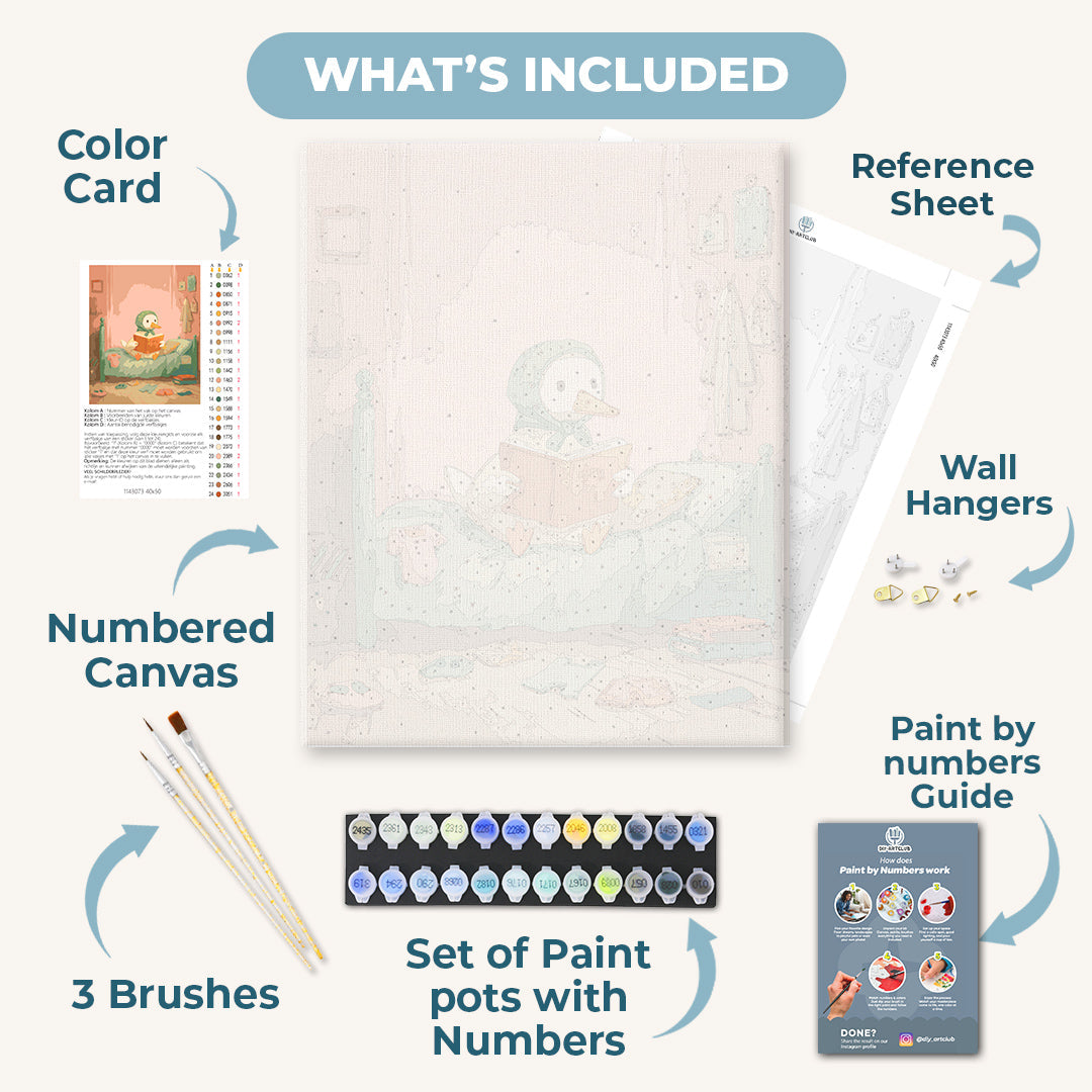The White Goose in the Bedroom | Paint by Numbers