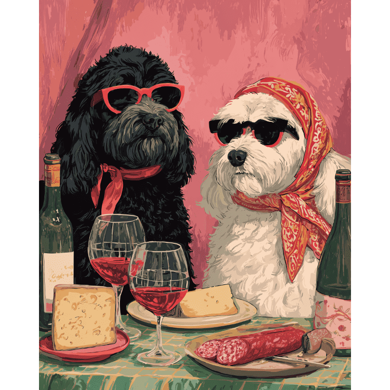 Fancy Dogs | Paint by Numbers