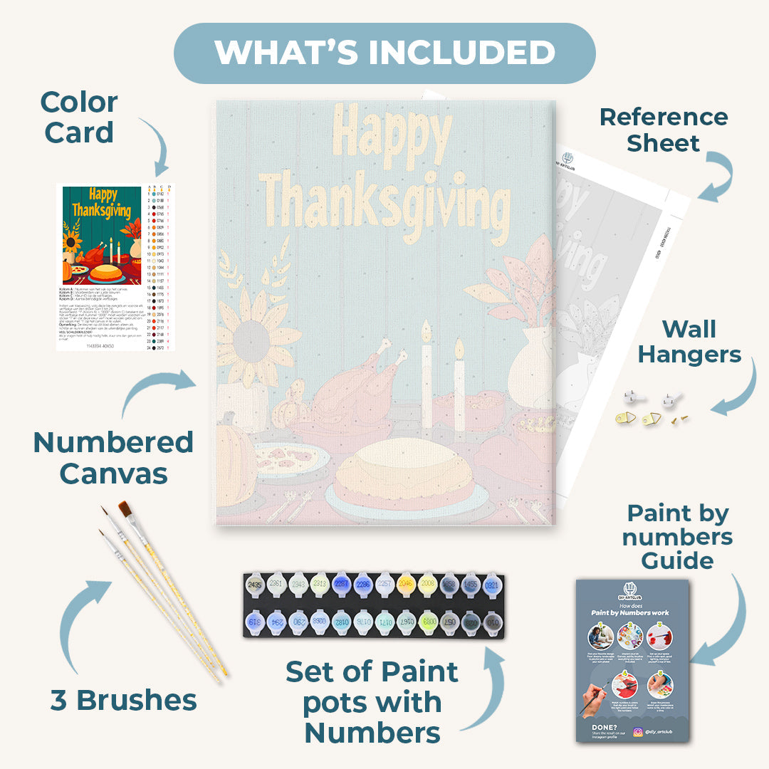 Thanksgiving Dinner | Paint by Numbers