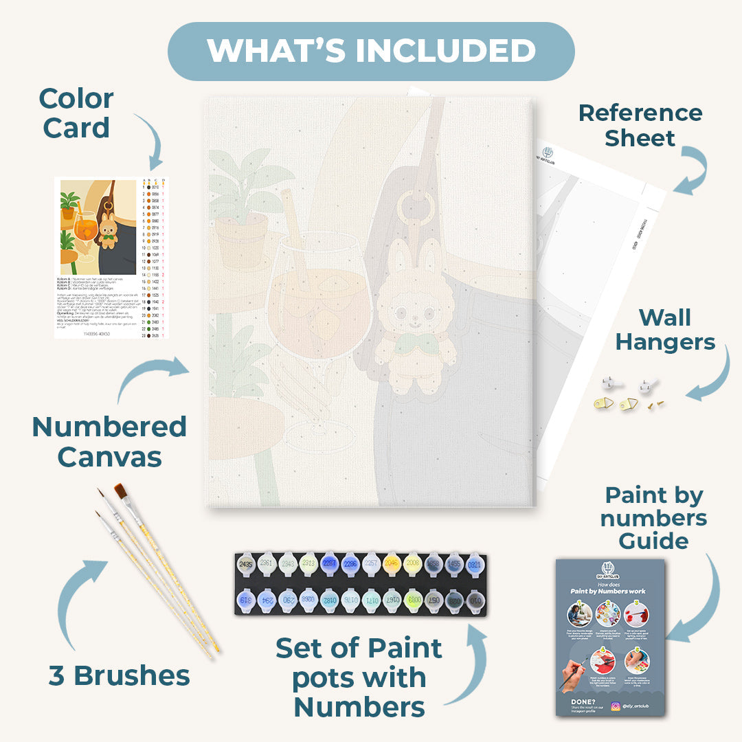 Stylish Bag Charm | Paint by Numbers