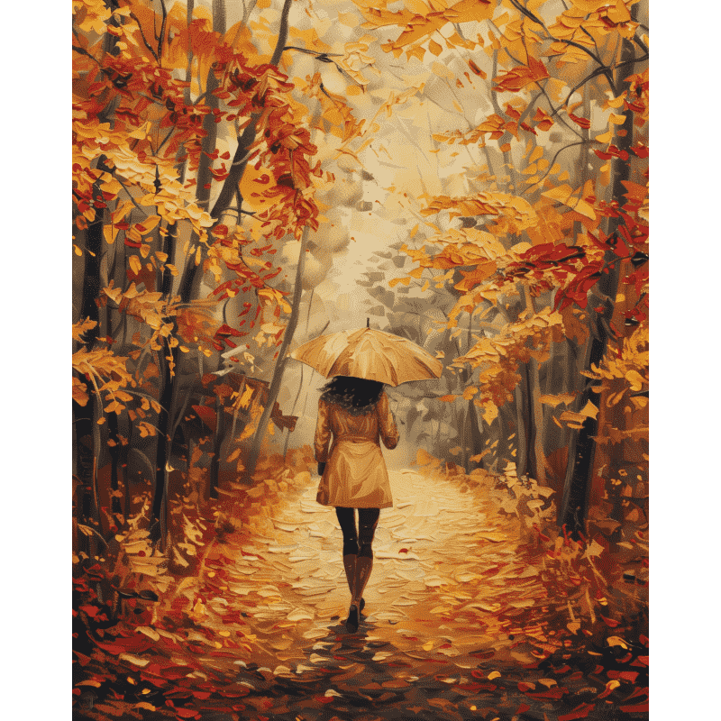 Woman in the Forest | Paint by Numbers