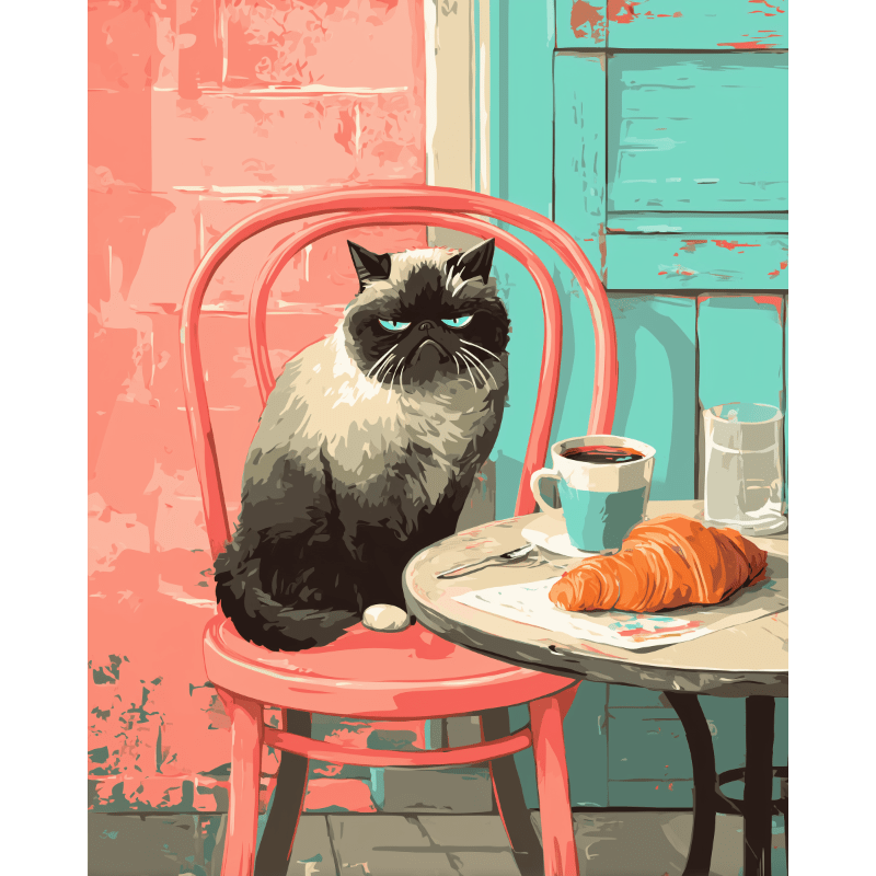 A Grumpy Morning | Paint by Numbers