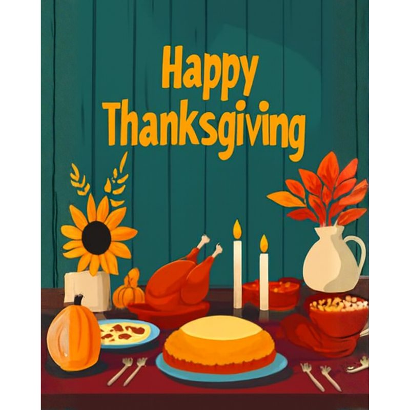Thanksgiving Dinner | Paint by Numbers